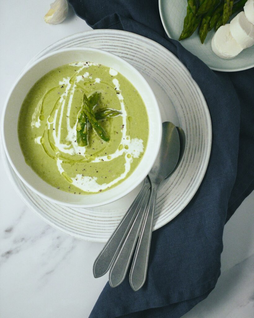 asparagus broccoli soup